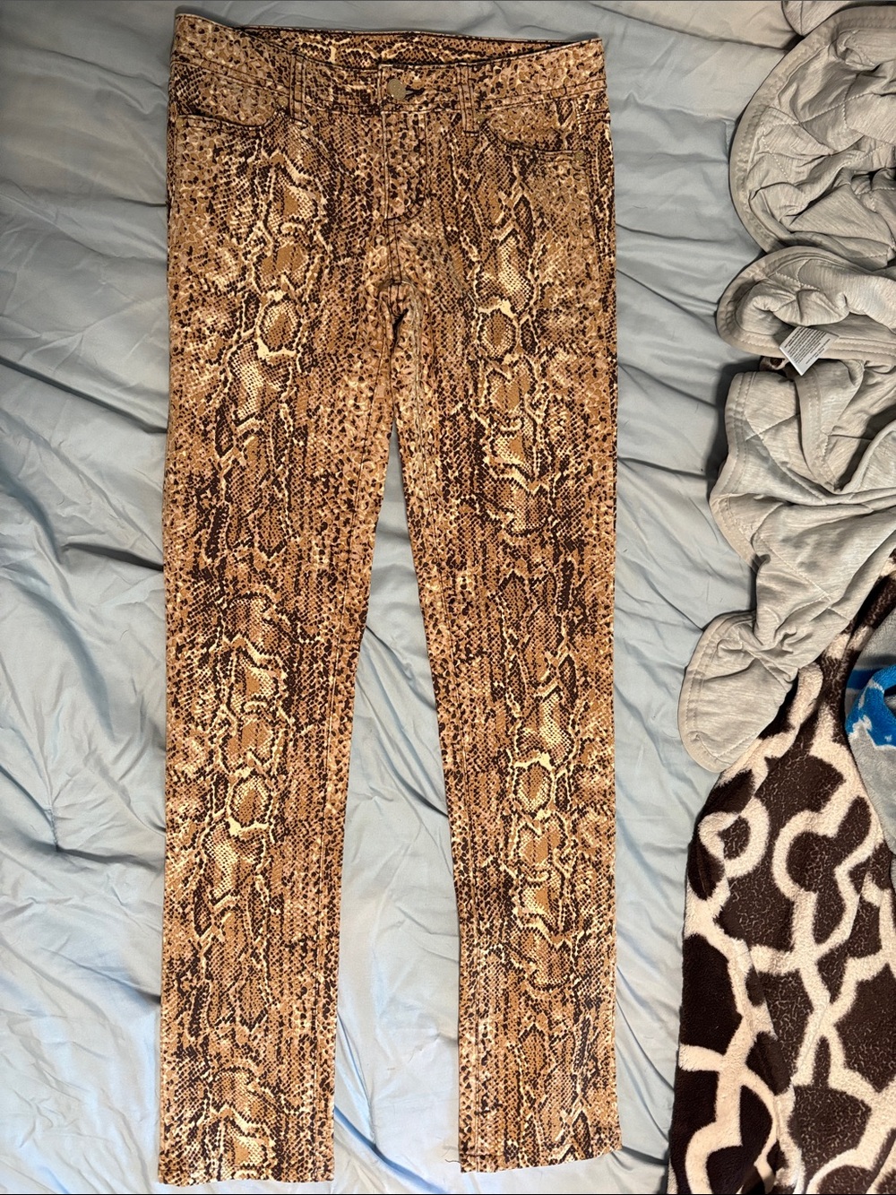 Tory Burch Super skinny Snake print Pants - Brown size 28